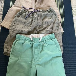 3 pairs of boys size 12 shorts. Boden, Crew Cuts, Gap.